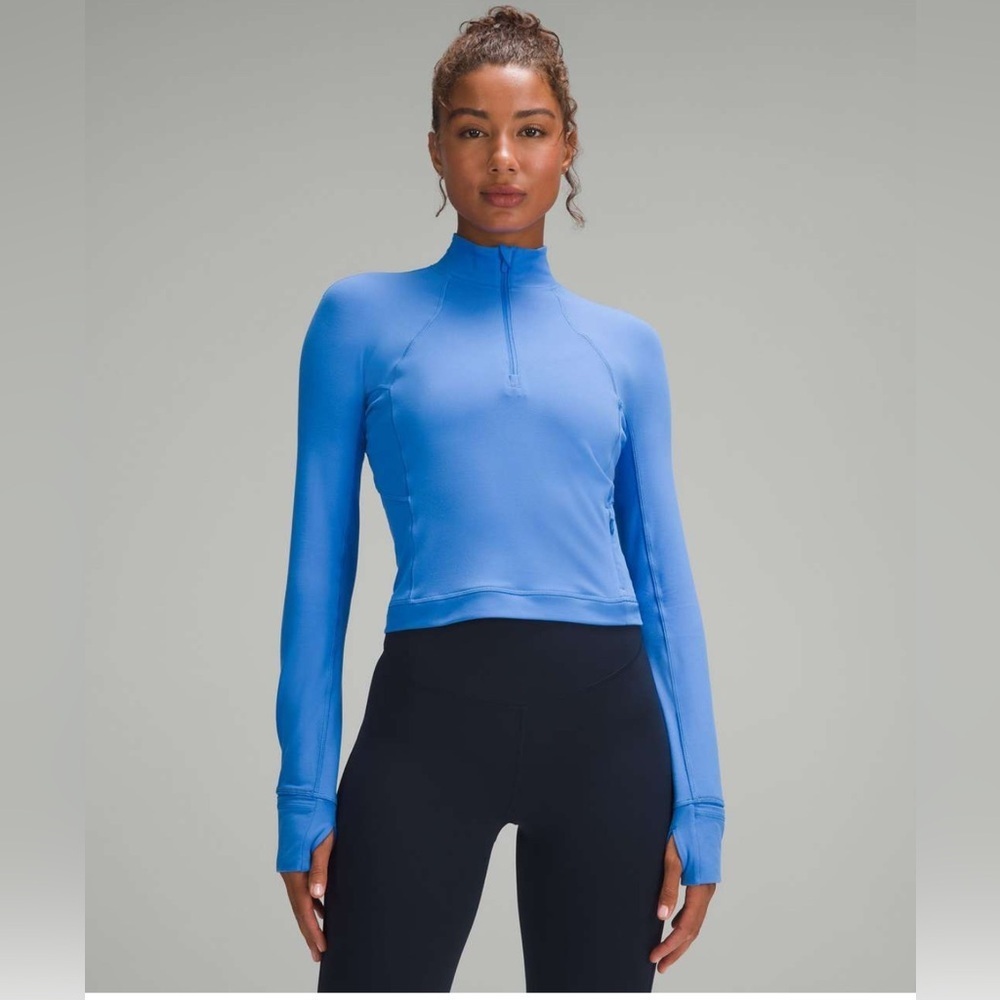 Lululemon Its Rulu Run Cropped Half Zip